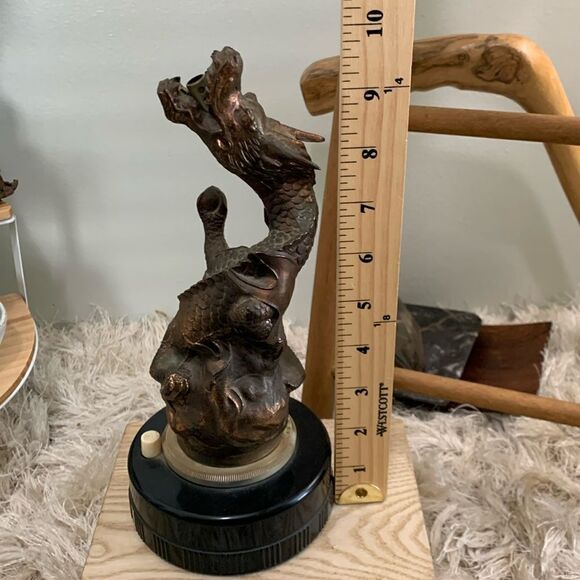 RONY Dragon Electric Table Gas Lighter Made In Japan Vintage Non Working - Picture 10 of 17